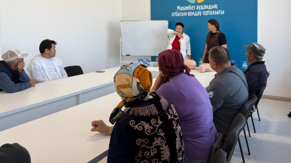 МАХАМБЕТ АУДАНЫНДА «САУ ЖҮРЕК – САУ ӨМІР» АКЦИЯСЫ ӨТТІ