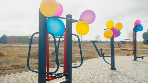 «МАЛЕНЬКАЯ СТРАНА» ӘЛЕУМЕТТІК АУЫЛЫНДА ВОРКАУТ-АЛАҢЫ АШЫЛДЫ